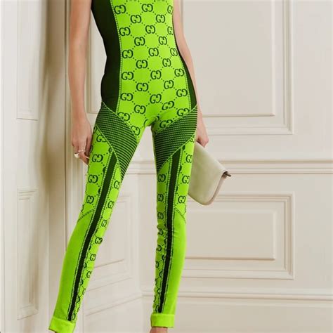 gucci green morph suit|Gucci Jumpsuits and Playsuits for Women .